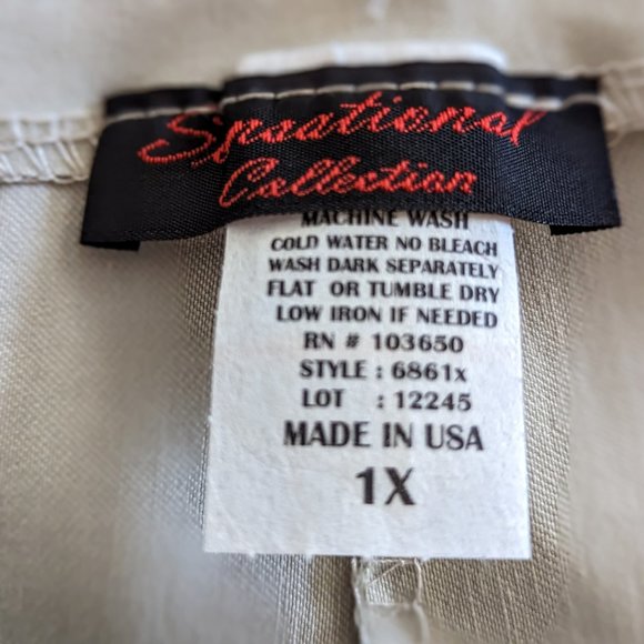 NWT  Sensationa Collection Khaki Pants  SZ 1X - Picture 13 of 13